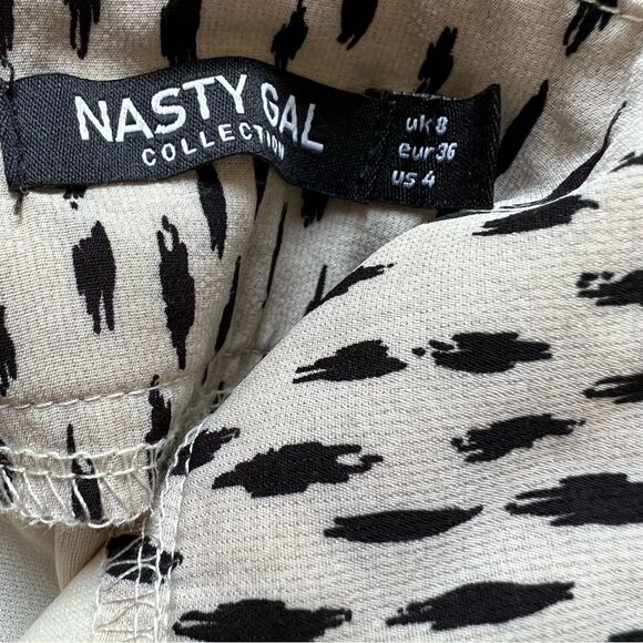 Nasty gal Spot The Difference Abstract Midi Skirt Size 4 - Picture 8 of 12